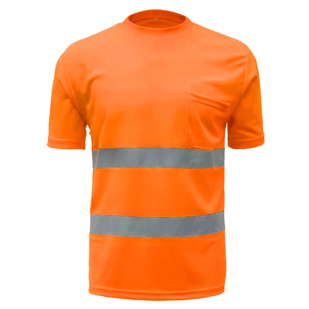 breathable bird eye knit reflective safety shirt for construction and logistics breathable bird eye knit reflective safety shirt for construction and logistics
