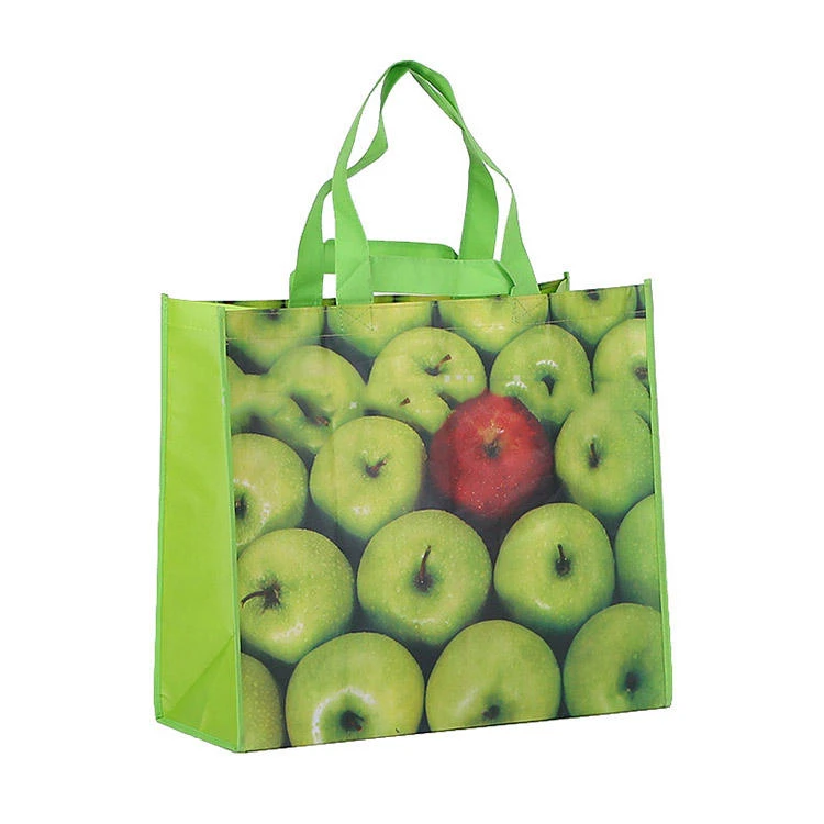 Wholesale reusable PP woven grocery bags for supermarket promotion Wholesale reusable PP woven grocery bags for supermarket promotion